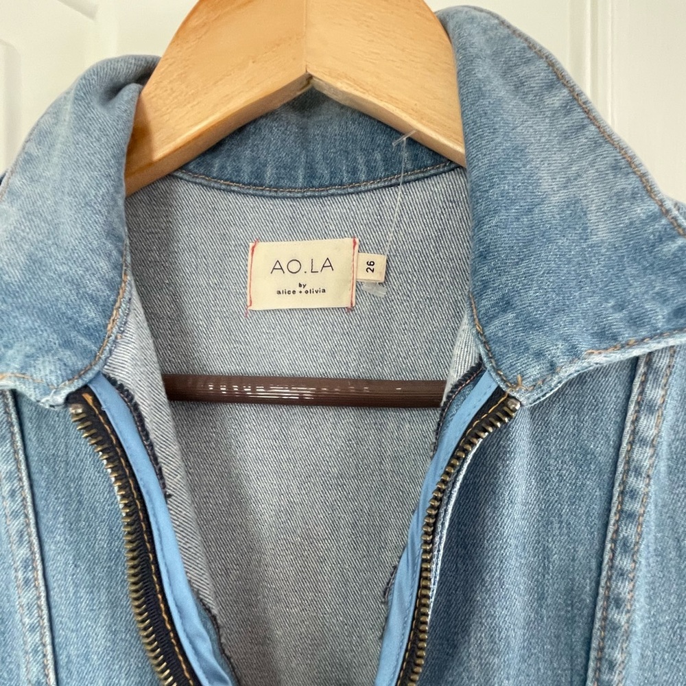 AO LA Sleeveless Denim Jumpsuit. 26